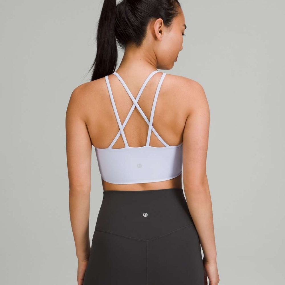 Lululemon Like a Cloud High-Neck Longline Bra * B/C Cup Pastel Blue